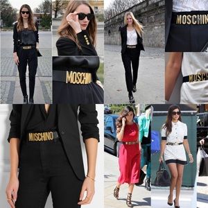 MOSCHINO Logo embellished belt 🖤